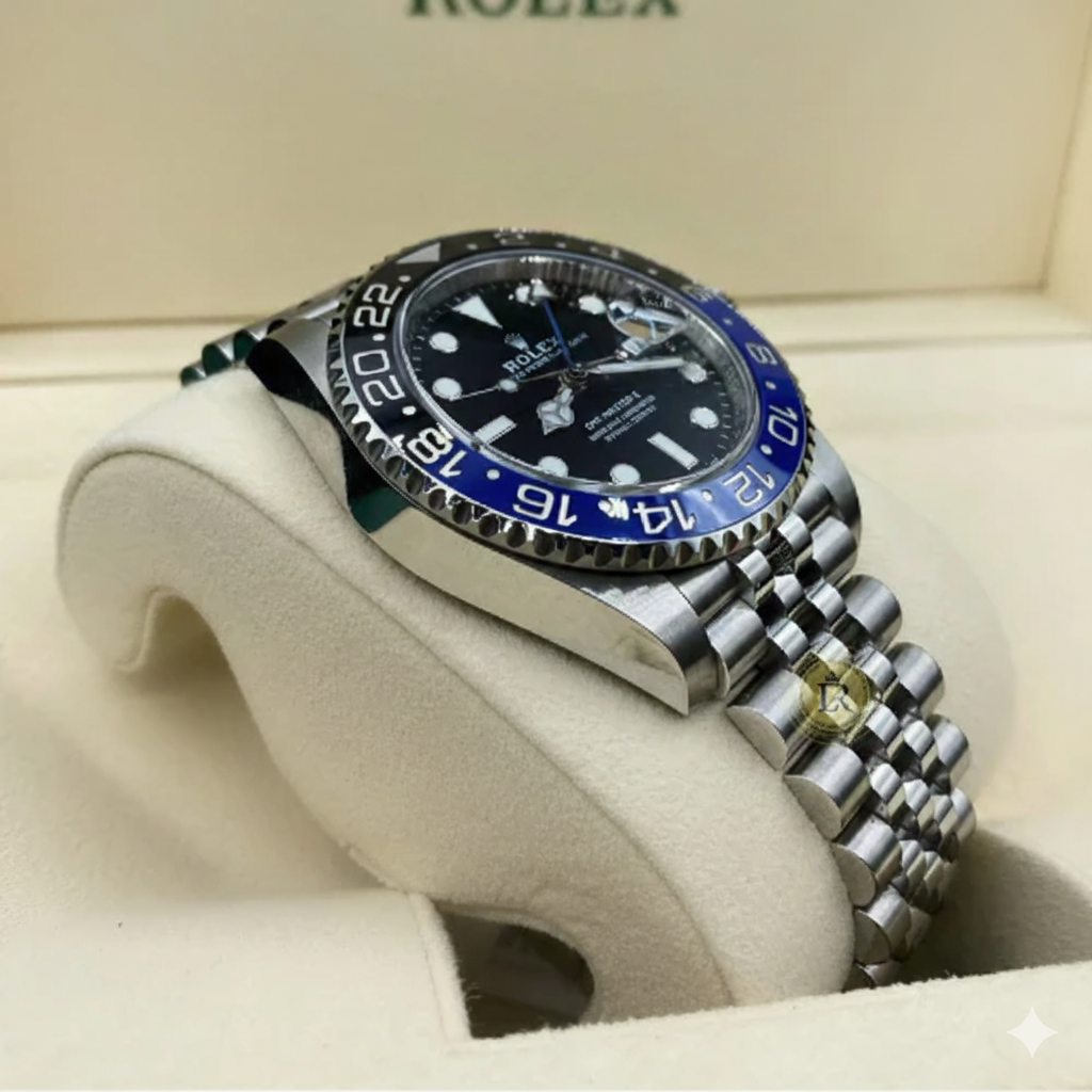Rolex GMT-Master II "Batman" – Lunette Bleu/Noir sur Bracelet Jubilé