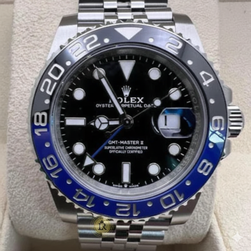 Rolex GMT-Master II "Batman" – Lunette Bleu/Noir sur Bracelet Jubilé