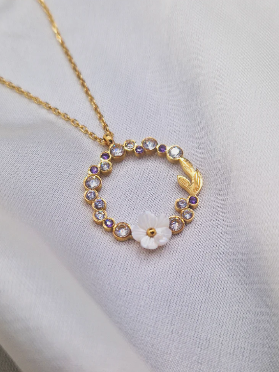 Le Collier "Alyn Florale" – Purple Edition