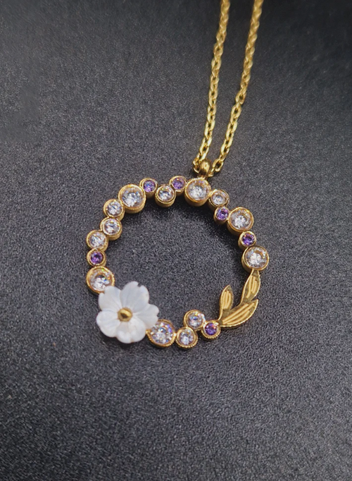 Le Collier "Alyn Florale" – Purple Edition